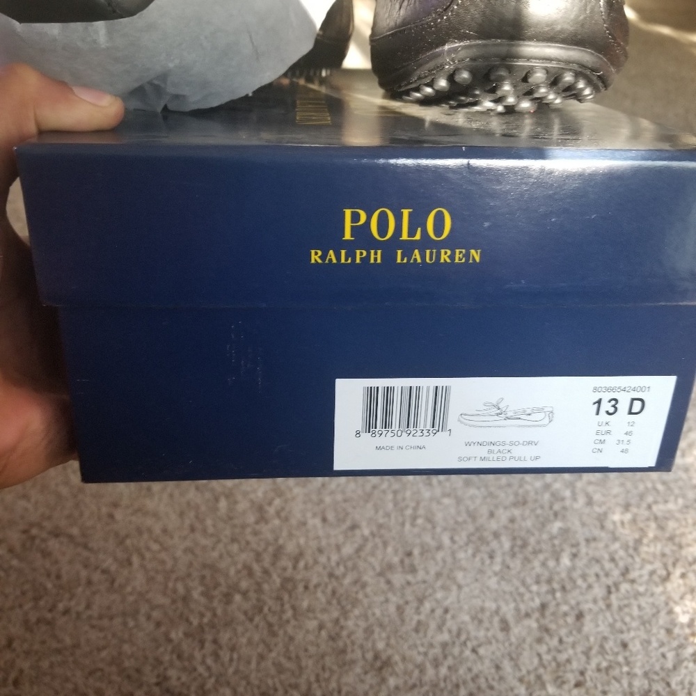Black Ralph Lauren shoes size 13